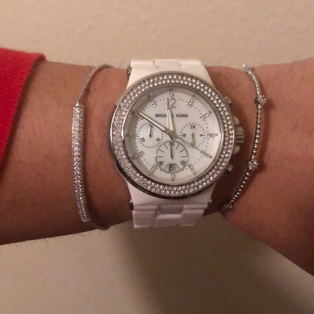 White Ceramic Michael Kors Watch